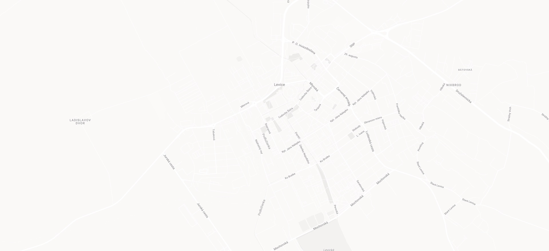 Mapa lokality Vajanského 2845/5A, Levice